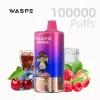 WASPE 100000 puffs 4-in-1 vape in Strawberry Raspberry Cherry flavor
