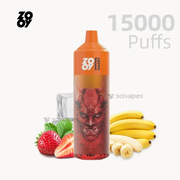 Zooy King 15000 disposable vape Strawberry Banana 26ml 650mAh